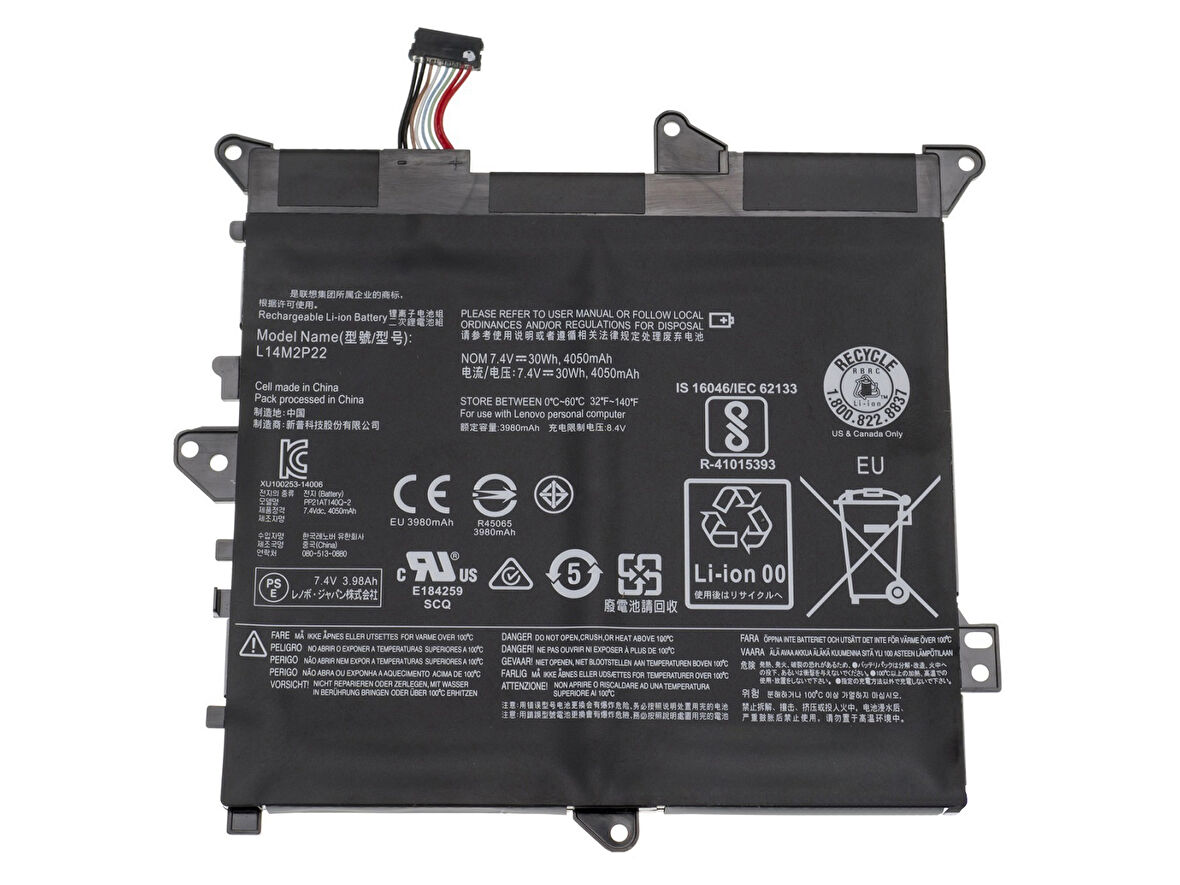 Lenovo Yoga 300 80M10081TX Notebook Batarya Laptop Pil