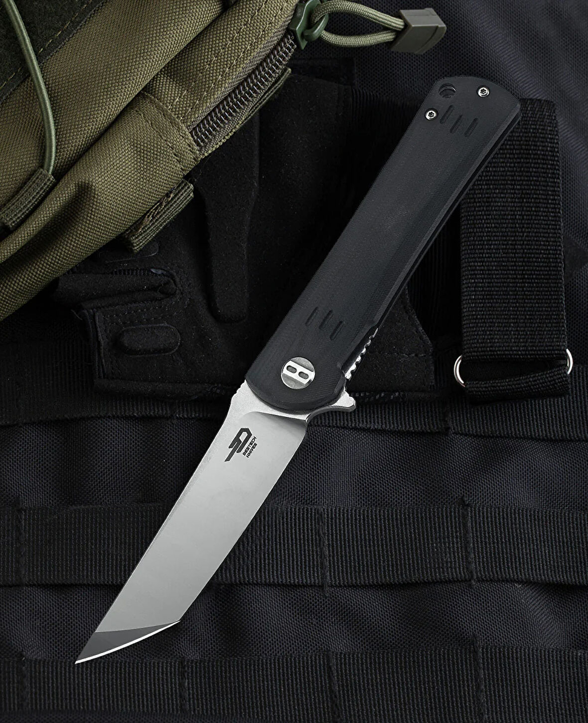 BESTECH KENDO BG06A-1 Siyah G10 Sap D2 Çakı