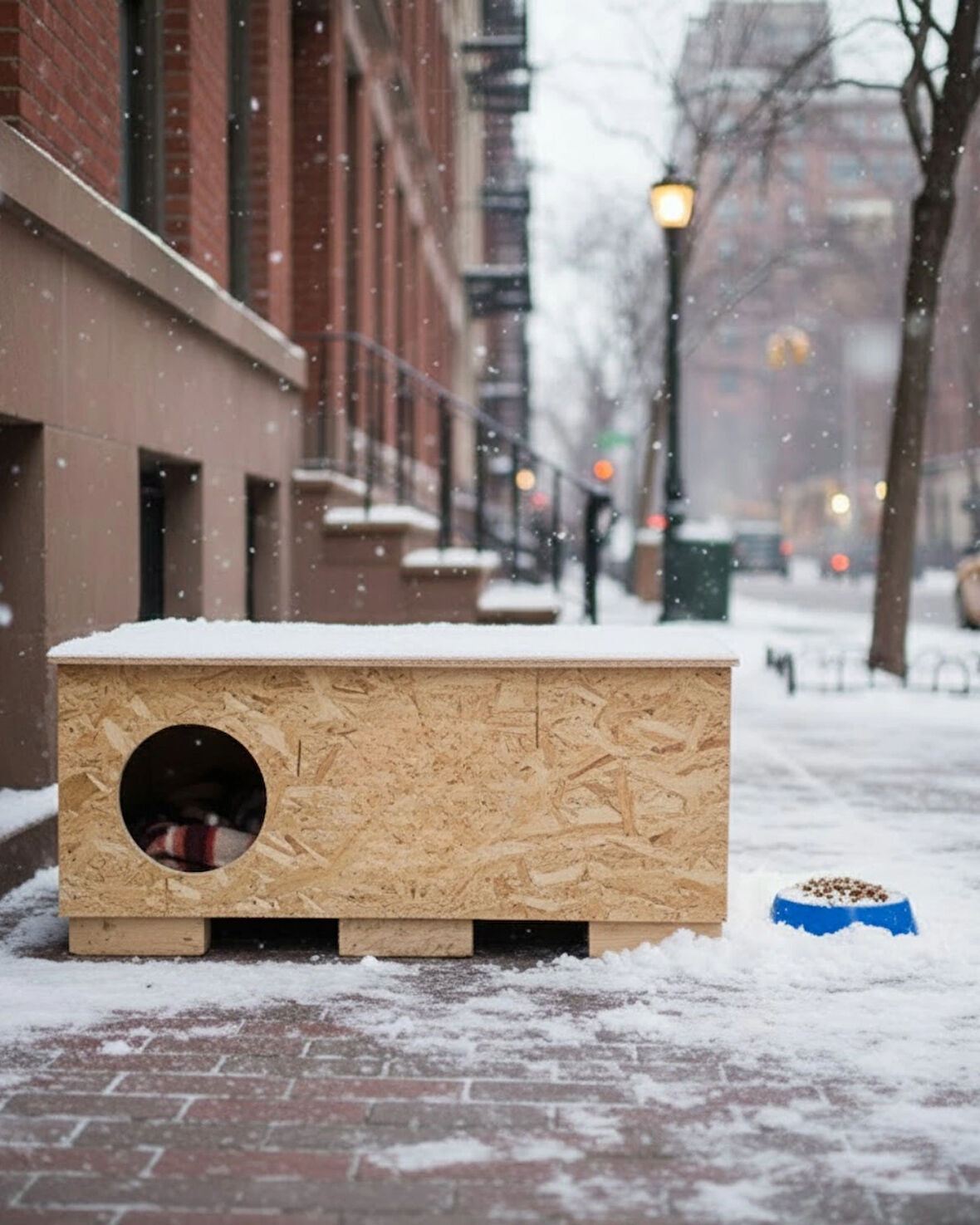 Reyo Kedi Evi Dış Ortam Uygun Ahşap Kedi Evi OSB 100x50x40 cm CAT22