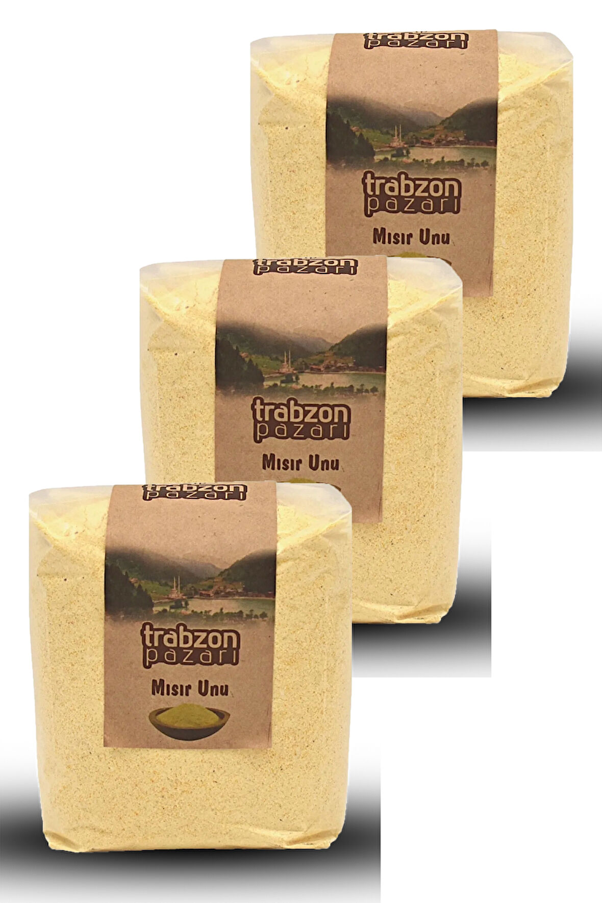 Trabzon Yöresel Ata Tohum Glutensiz Mısır Unu 3x900 gr