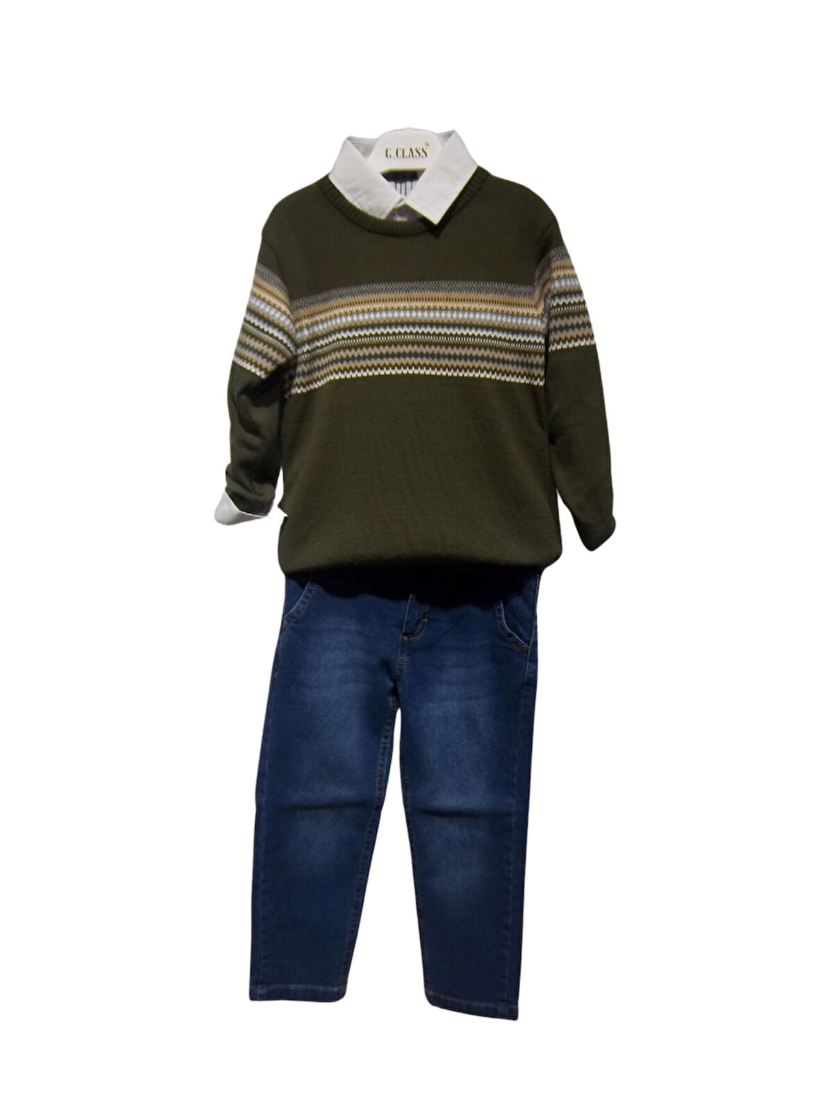 JEANS PANTOLONLU KAZAKLI Erkek Çocuk  TAKIM