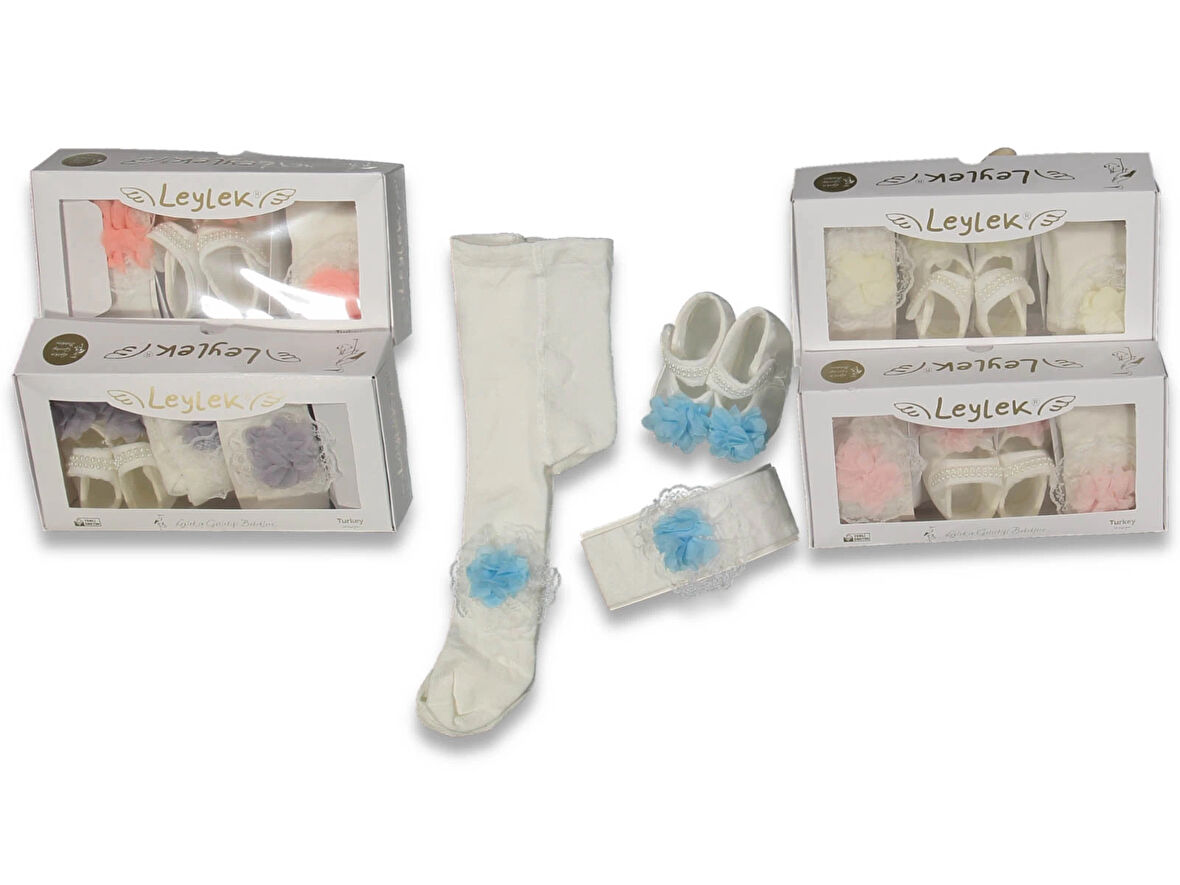 3'LÜ AKSESUARLI KIZ PATİK SETİ