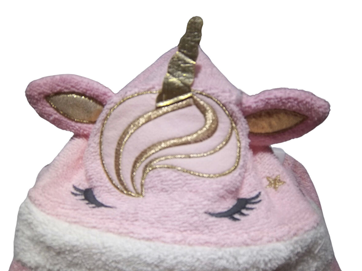 UNICORN DETAYLI KIZ BORNOZ