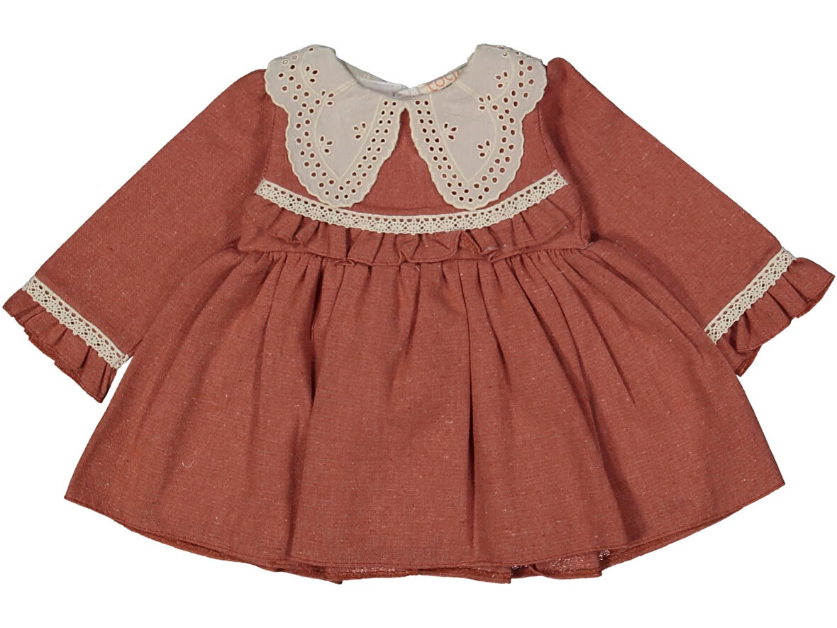 HILARY BRODE YAKALI KIZ ELBİSE