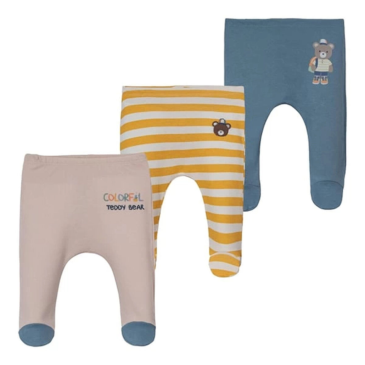 COLORFUL PATİKLİ ERKEK TEK ALT (3'LÜ SET)