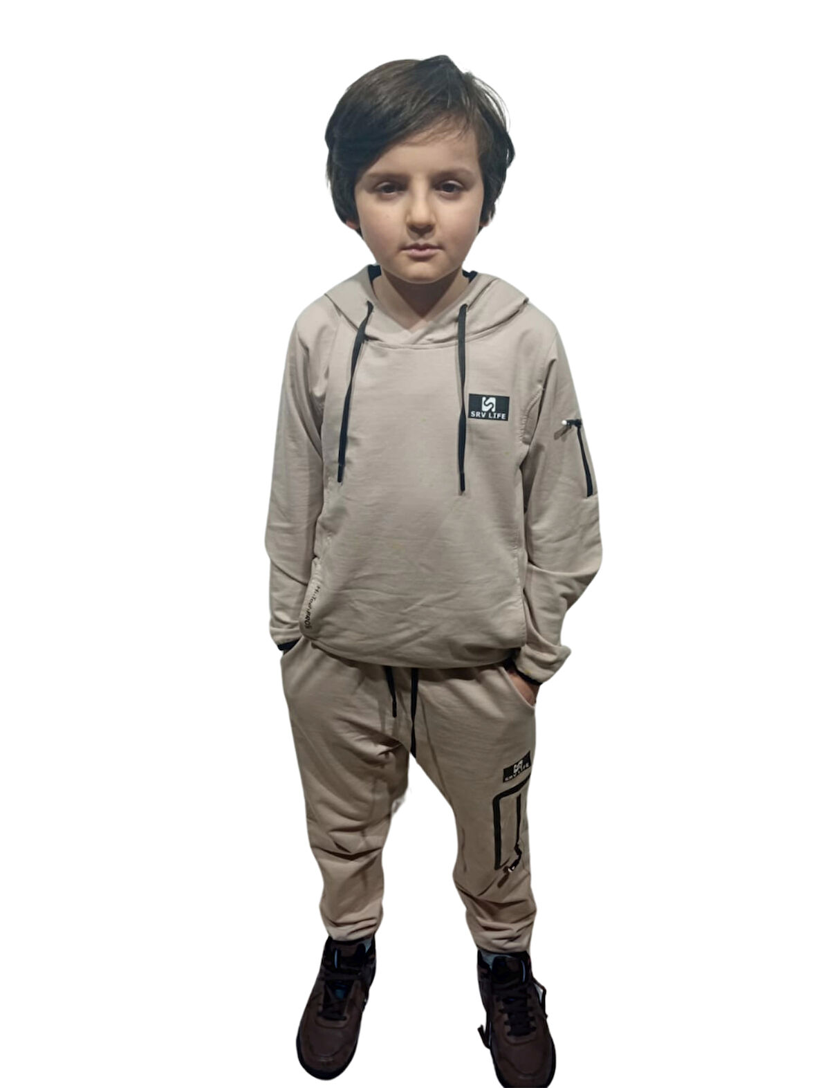 SRV LIFE BASKILI ERKEK EŞOFMAN TAKIMI