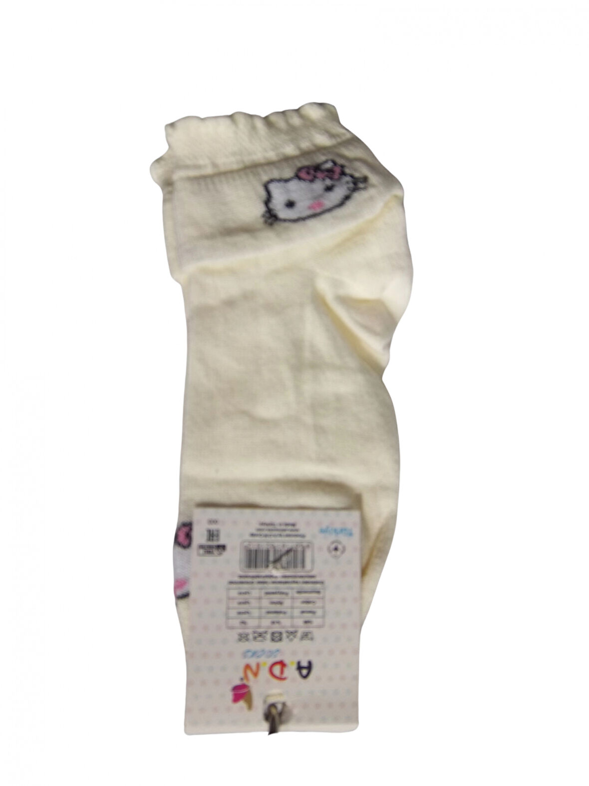 KIZ ÇOCUK KITTY FİGÜRLÜ PATİK ÇORAP (3 ADET)