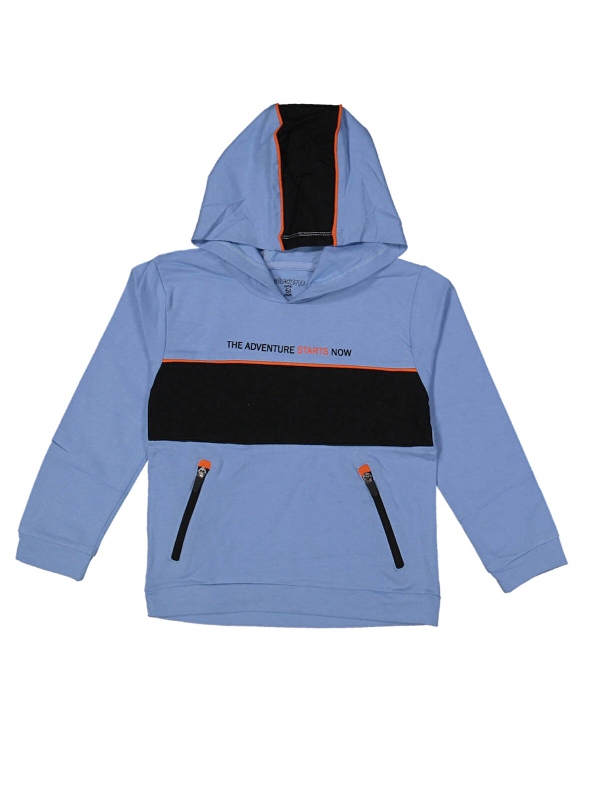 ADVENTURE BASKILI KAPÜŞONLU ERKEK SWEATSHIRT
