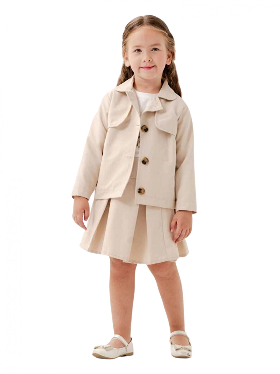 ETEK CEKETLİ 3'LÜ KIZ TAKIM