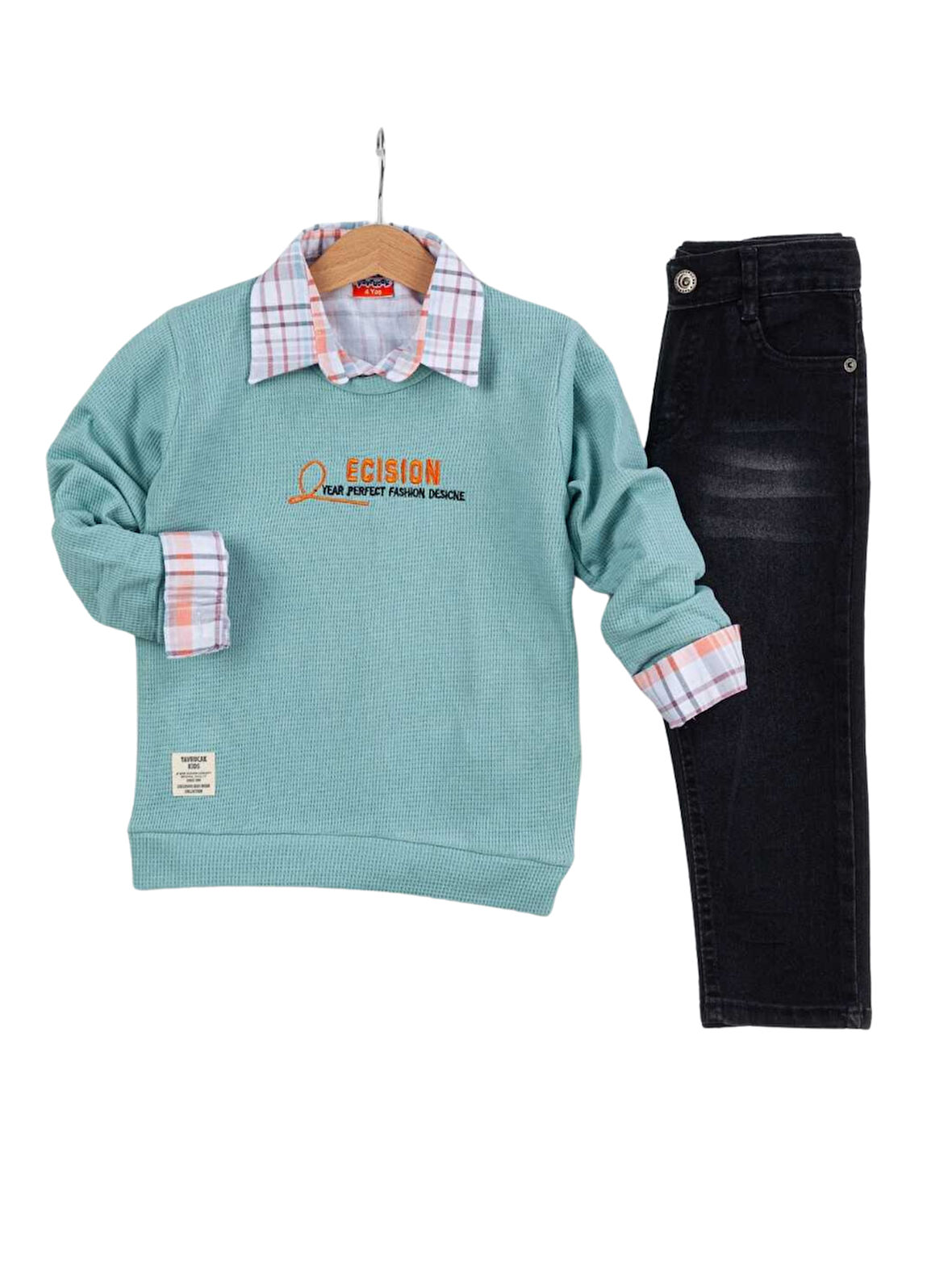 ECISION NAKIŞLI 3'LÜ ERKEK TAKIM