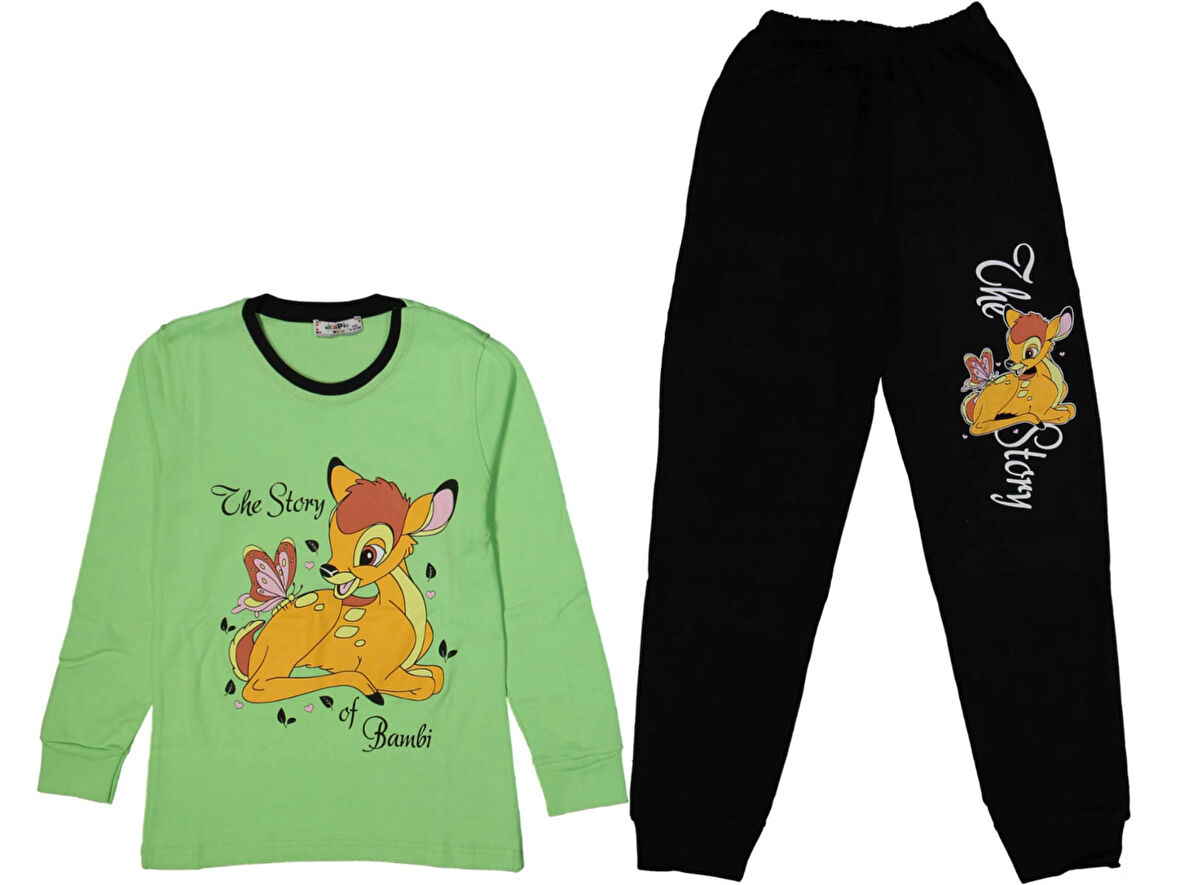 CEYLAN BASKILI KIZ PİJAMA TAKIMI