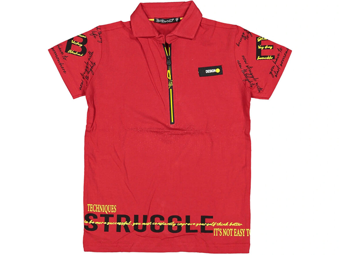 STRUGLE BASKILI FERMUARLI ERKEK T-SHIRT