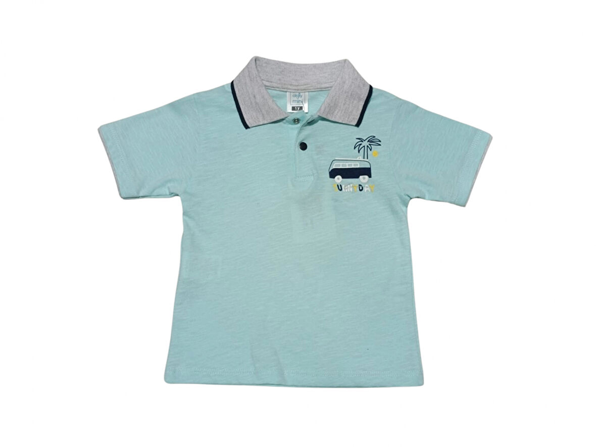 KARAVAN BASKILI POLO YAKA ERKEK T-SHIRT