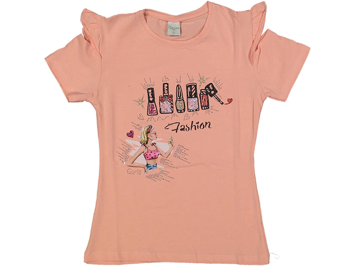 FASHION BASKILI KIZ T-SHIRT