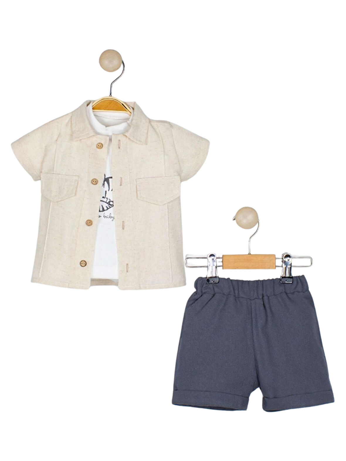 GÖMLEKLİ ŞORTLU ERKEK TAKIM