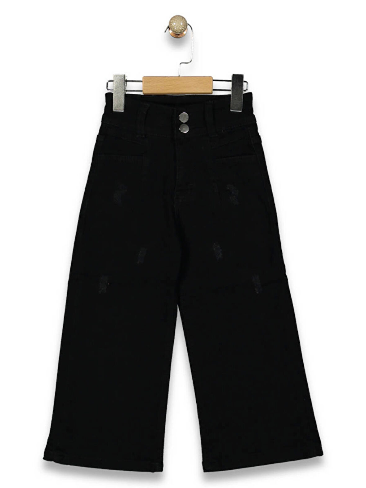 ÇİFT DÜĞMELİ KIZ JEANS PANTOLON