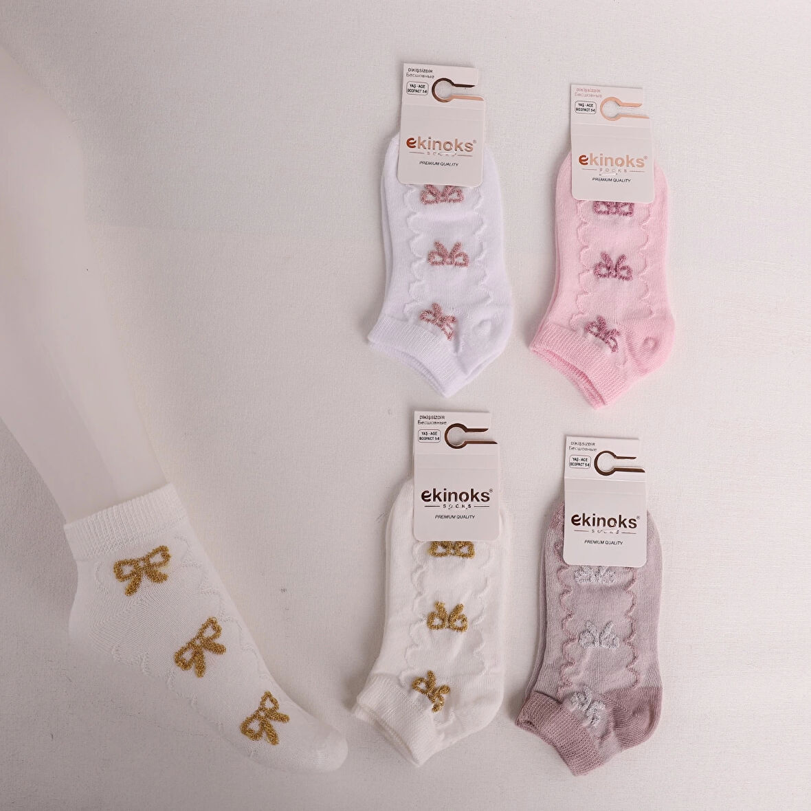 KIZ ÇOCUK PERSILYA DESEN PATİK ÇORAP (3 ADET)