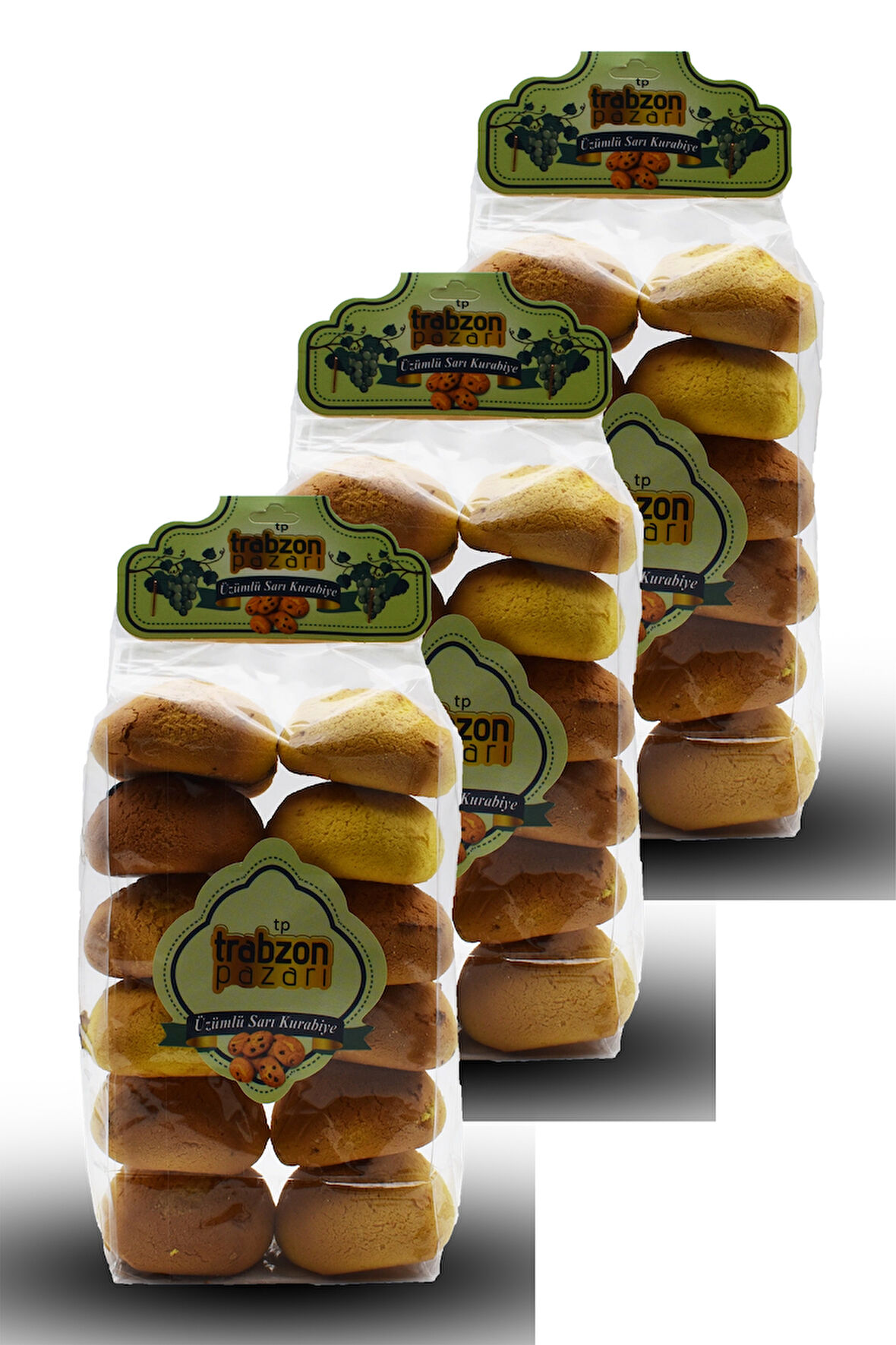 Üzümlü Trabzon Sarı Kurabiyesi 3x400 gr