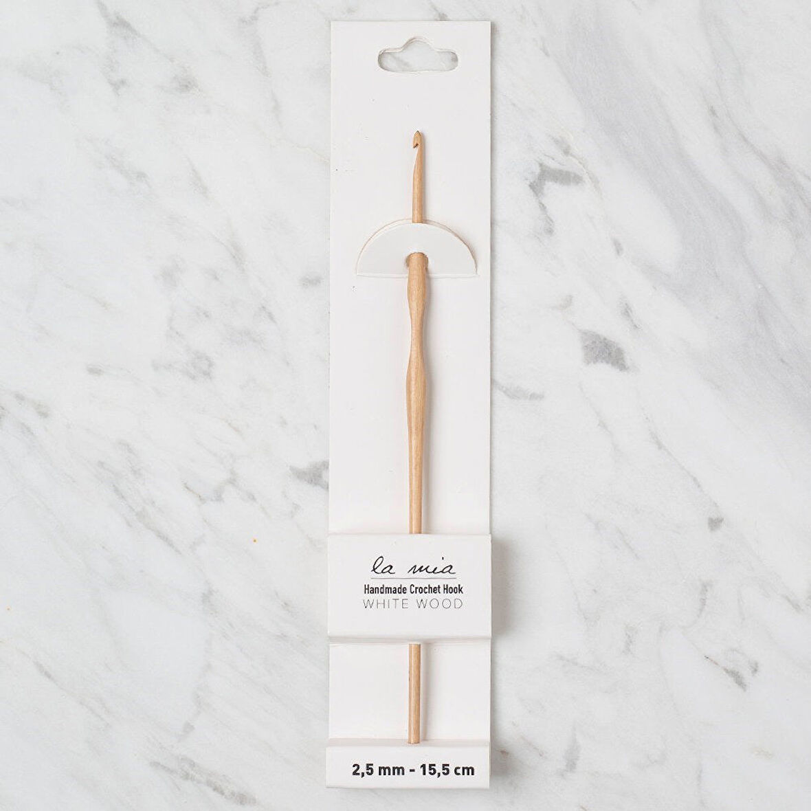 La Mia Whitewood 2.5 mm 15.5 cm Ahşap Yün Tığ