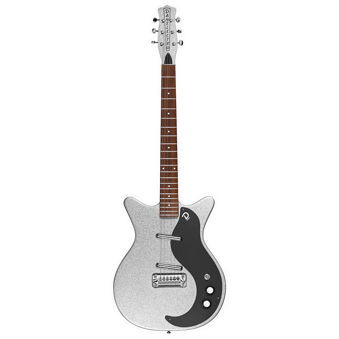 Danelectro 59MNOS+ Elektro Gitar Silver Metalflake