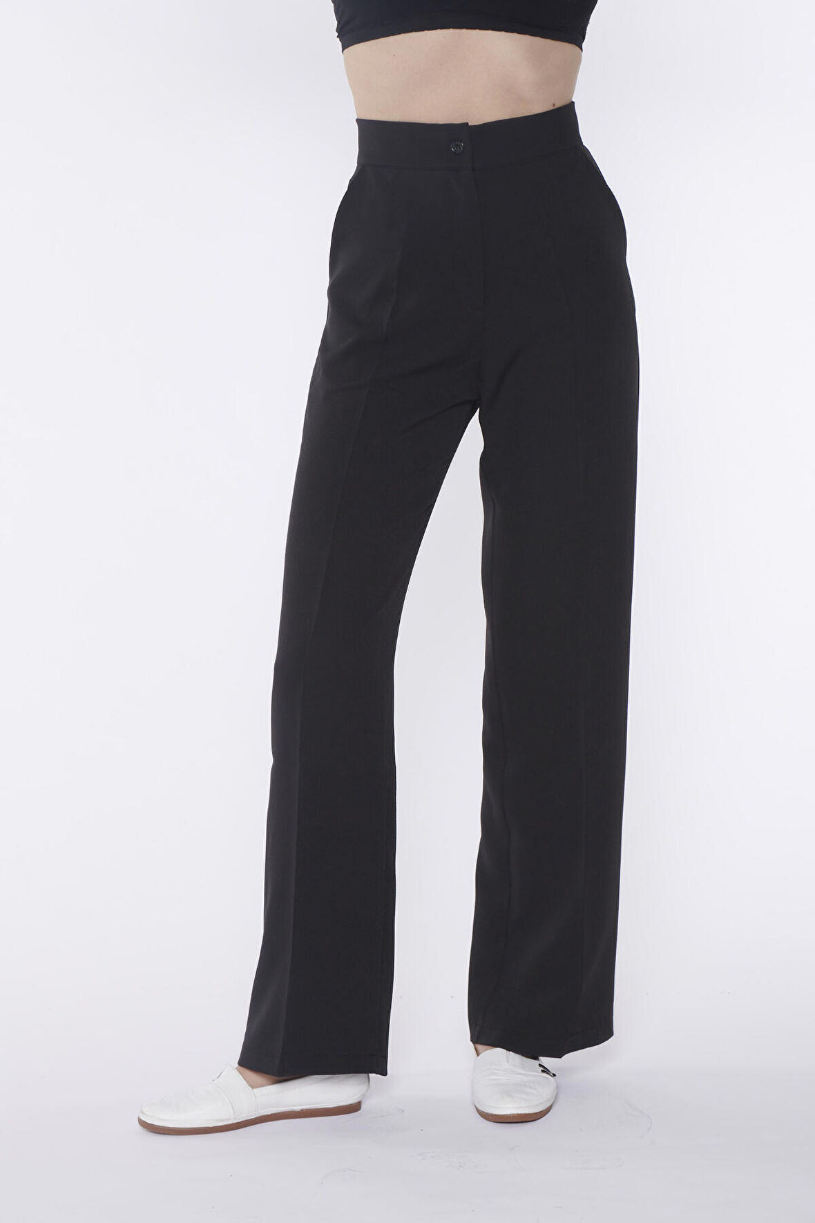 Siyah Palazzo Pantolon | 42