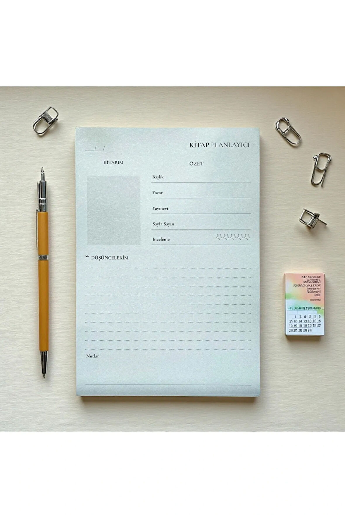 Tarihsiz Masaüstü Planlayıcı Set, 10 Çeşit, Kullan-at Planner - Kitap Planlayıcı