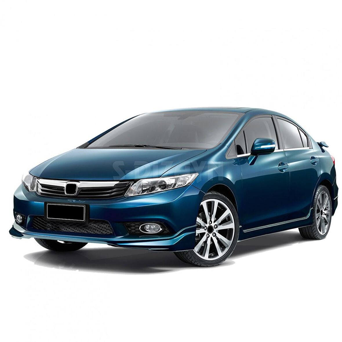 S-Dizayn Honda Civic Krom Cam Çıtası 4 Prç 2012-2016