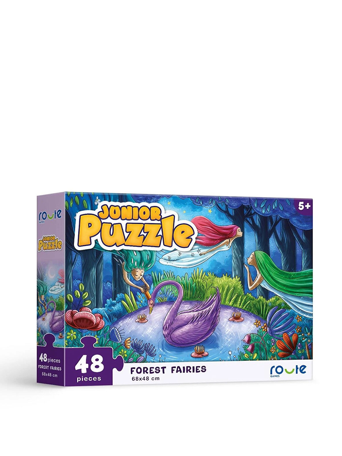 Eğitici Çocuk Kutu Oyunu Junıor Puzzle Orman Perisi 48 Parça 5 Yaş