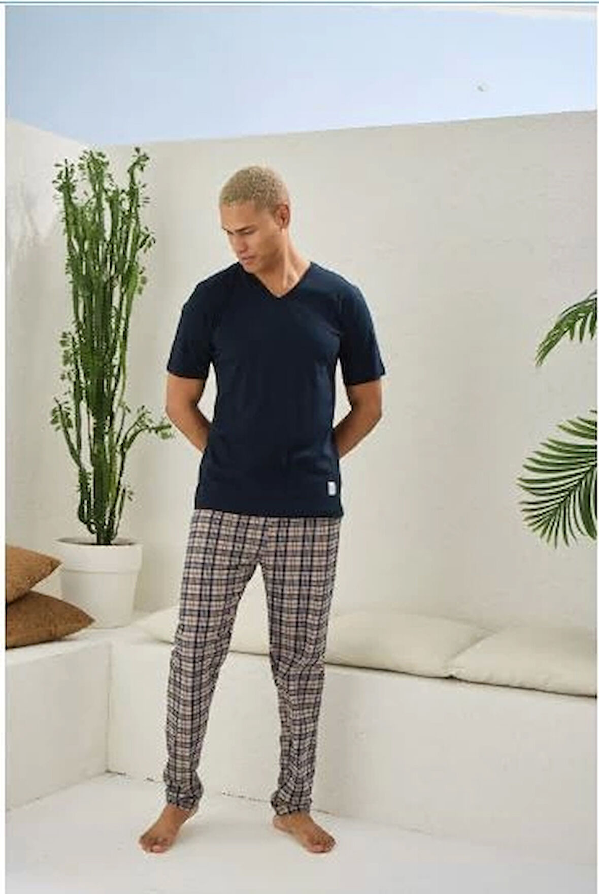 Erkek 2099 Erkek  V.yaka Pijama Takım