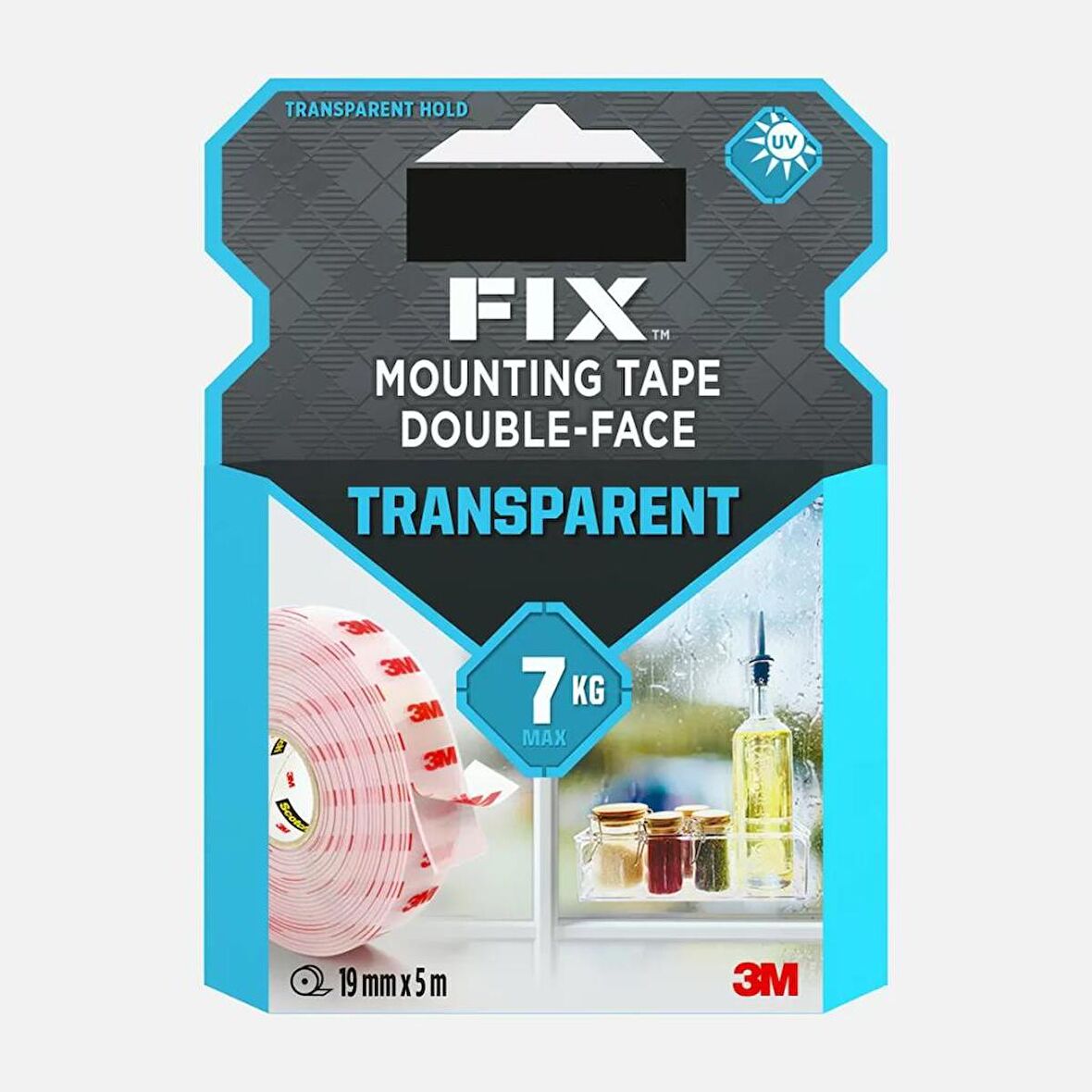Şeffaf Montaj Bandı 19mm x 5m 