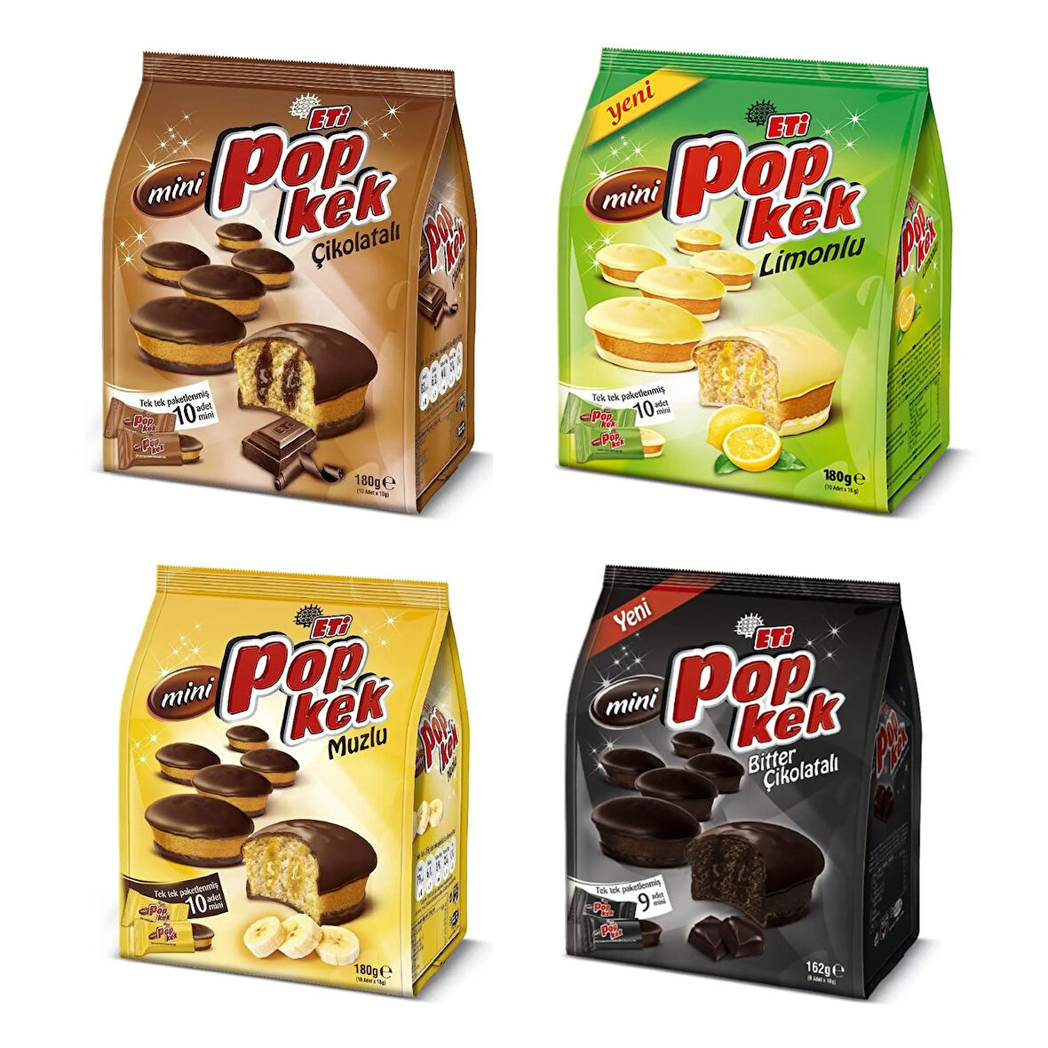 Eti Popkek Mini 4 lü Karma Paket 