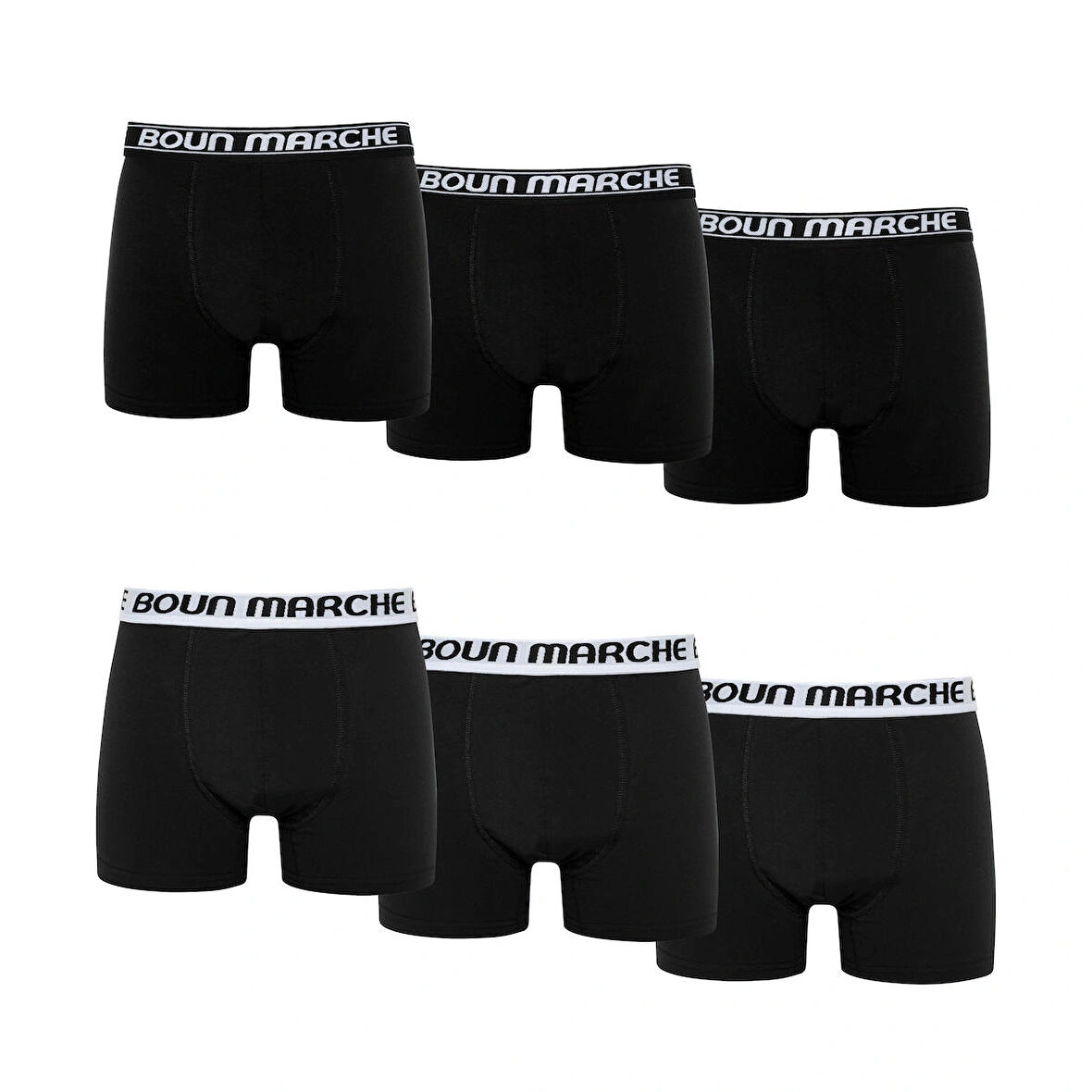 Erkek Boxer Likralı Premıum 6'lı Kutu EDWARD BM-CLS