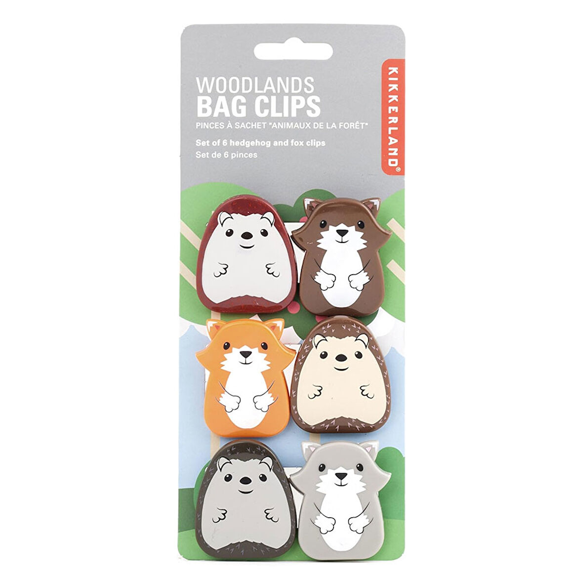 Kikkerland Orman Hayvanları Poşet Klipsi