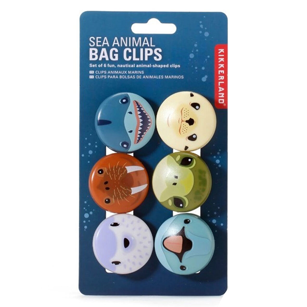 Kikkerland Deniz Canlıları Poşet Klipsi