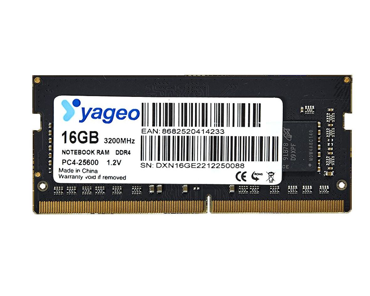 Yageo 16GB DDR4 3200MHz Laptop Notebook Ram
