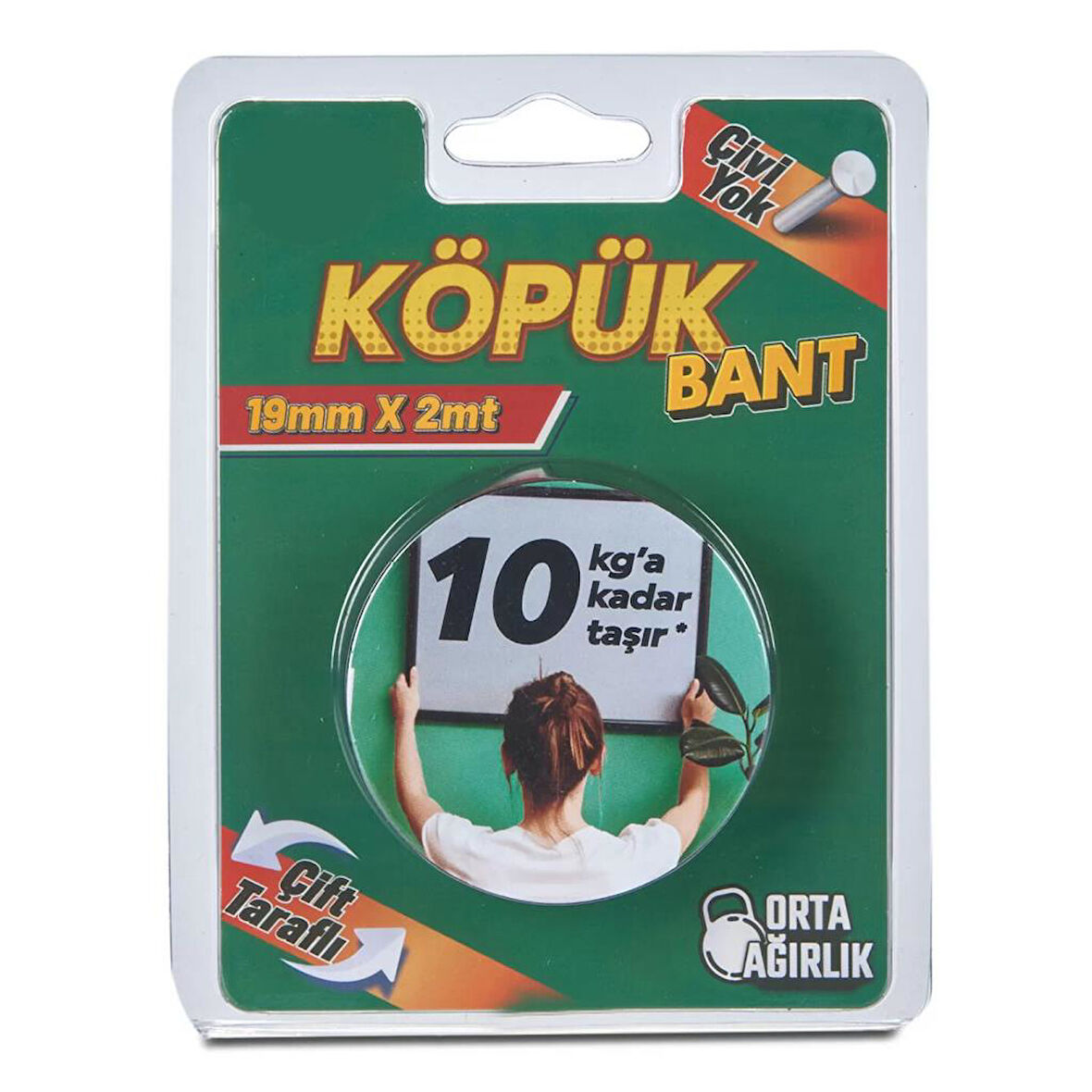 Köpük Montaj Bandı Solvent Akrilik Siyah 19mmx2m