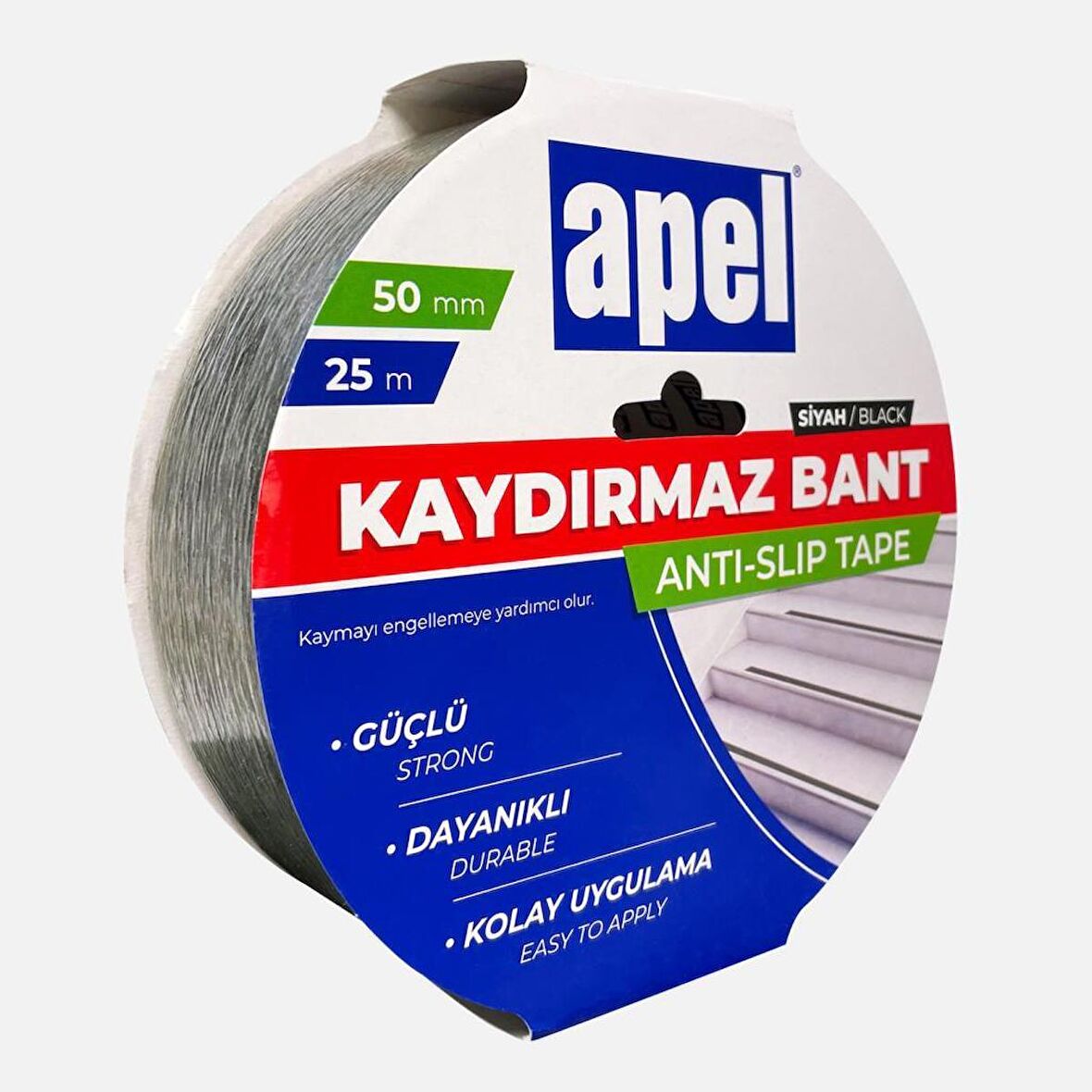 Kaydırmaz Bant 50mm X 25m Siyah