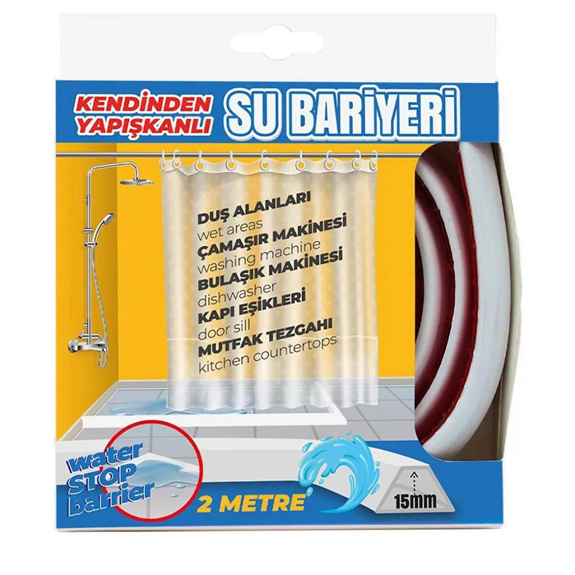 Su Bariyer Bandı Yumuşak 2 Metre 