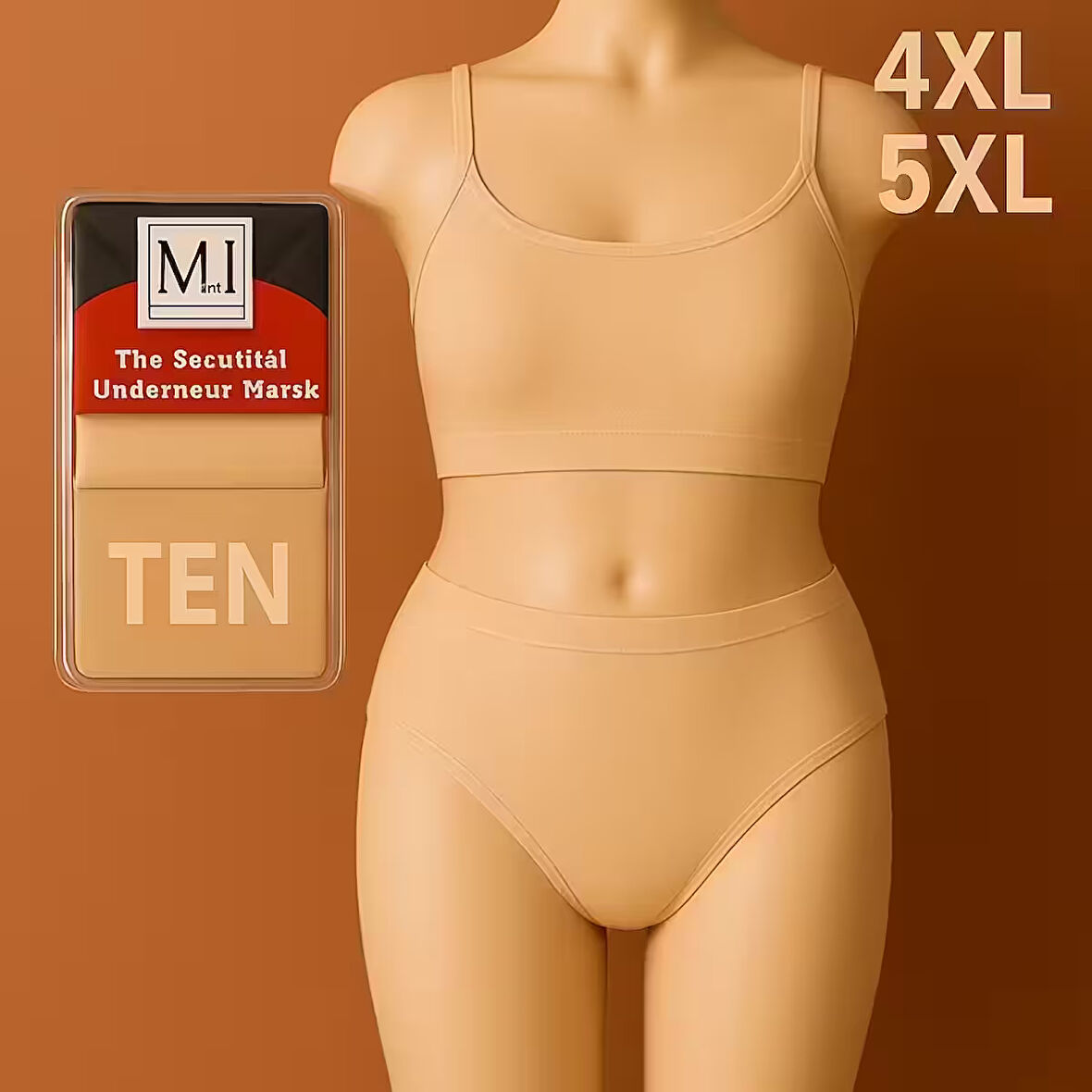 Kadın MI Külot Büyük Beden Yüksek Bel 1. Kalite TEN Renk 4XL ve 5XL Seçenekleriyle