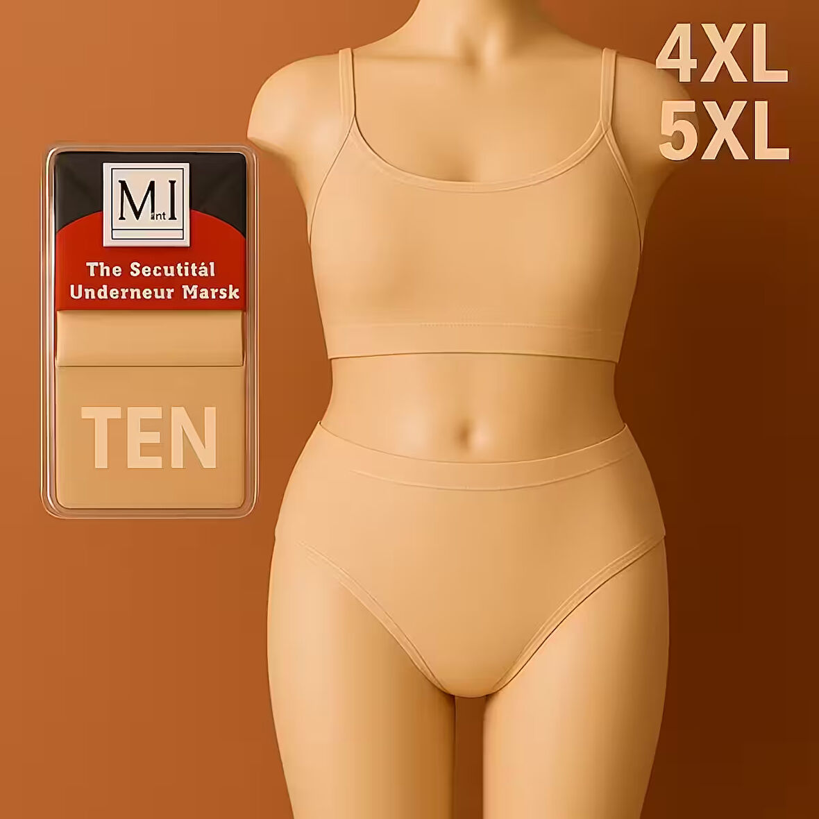 Kadın MI Külot Büyük Beden Yüksek Bel 1. Kalite Ten Rengi 4XL ve 5XL Seçenekleriyle