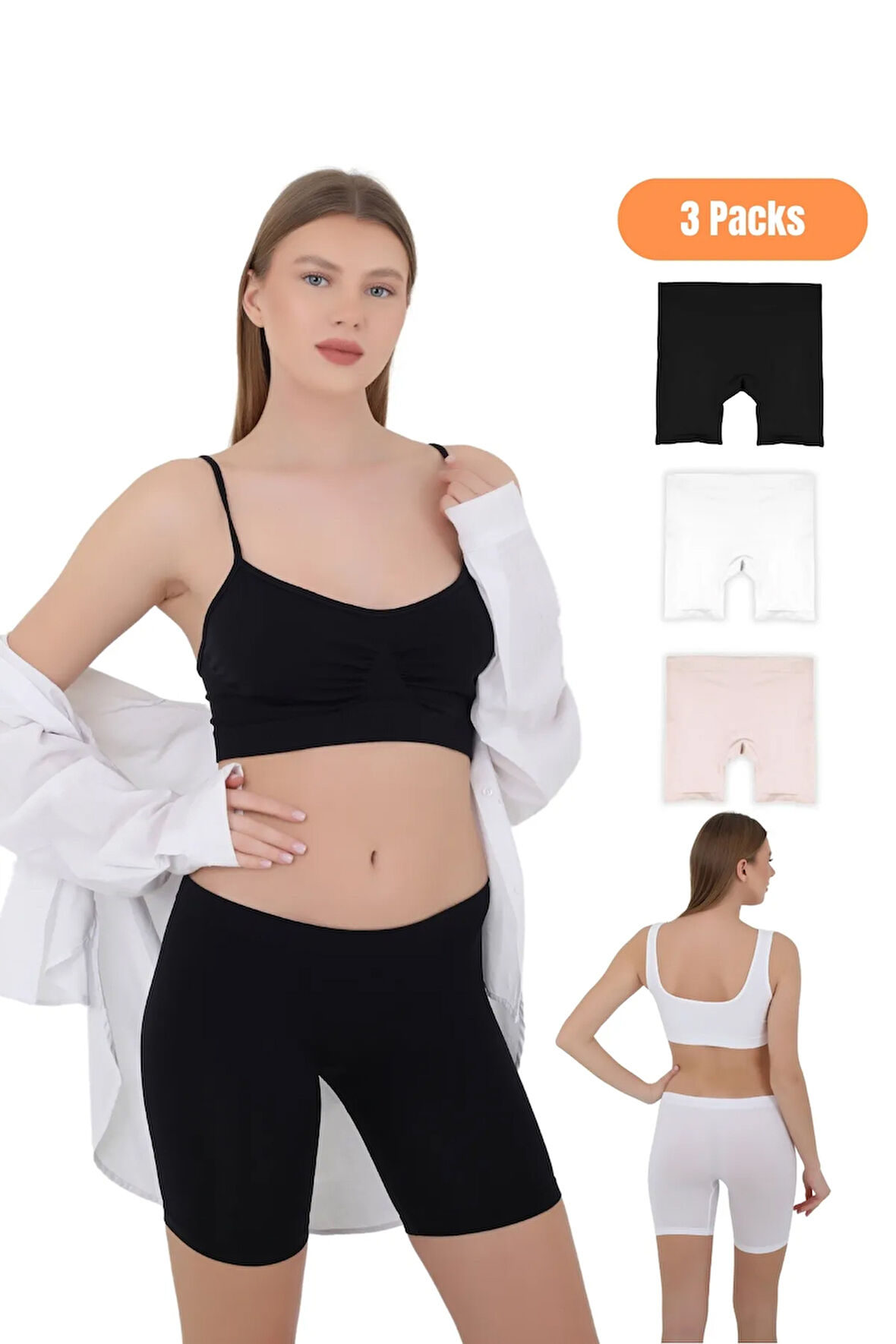 Mikro Fiber Kadın Uzun Boxer 3'lü Özel Paket - S/m, L/xl