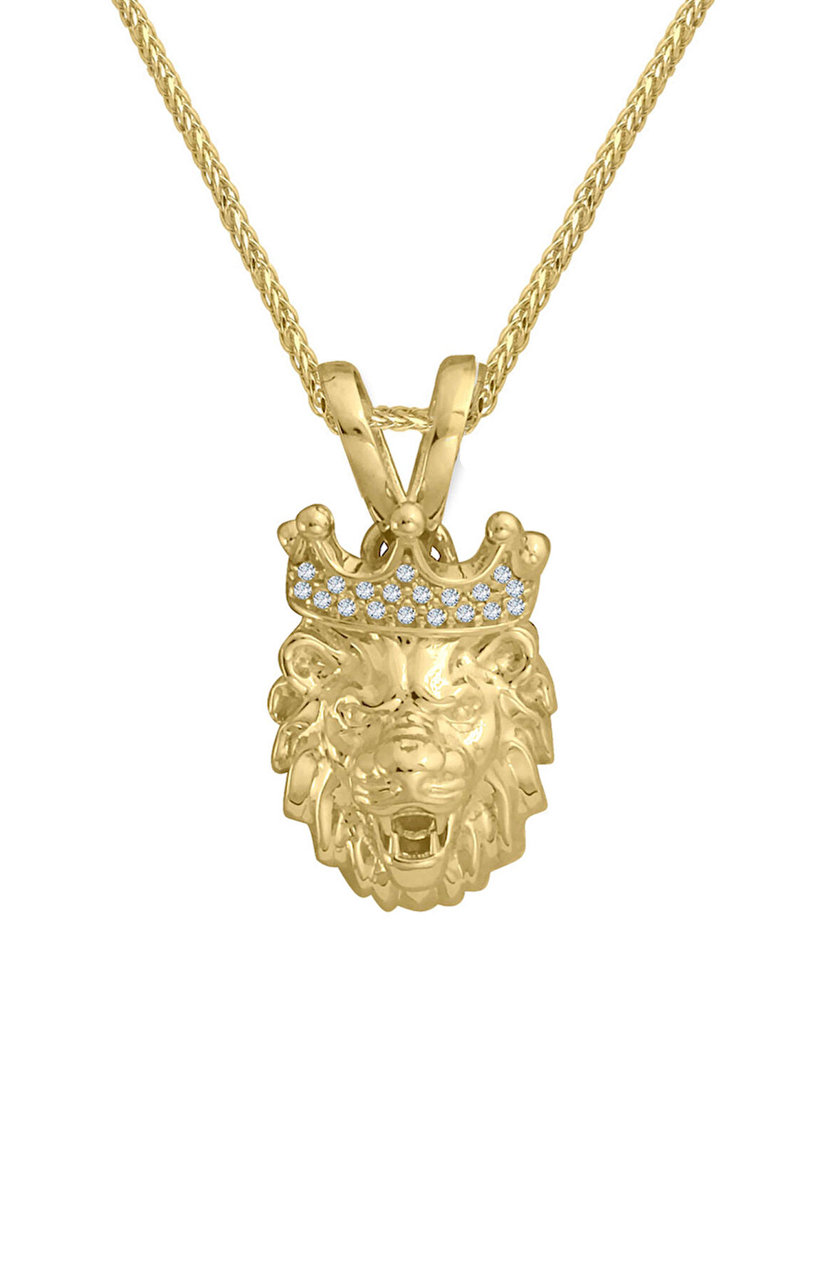 Büyük Boy Altın Aslan Kolye