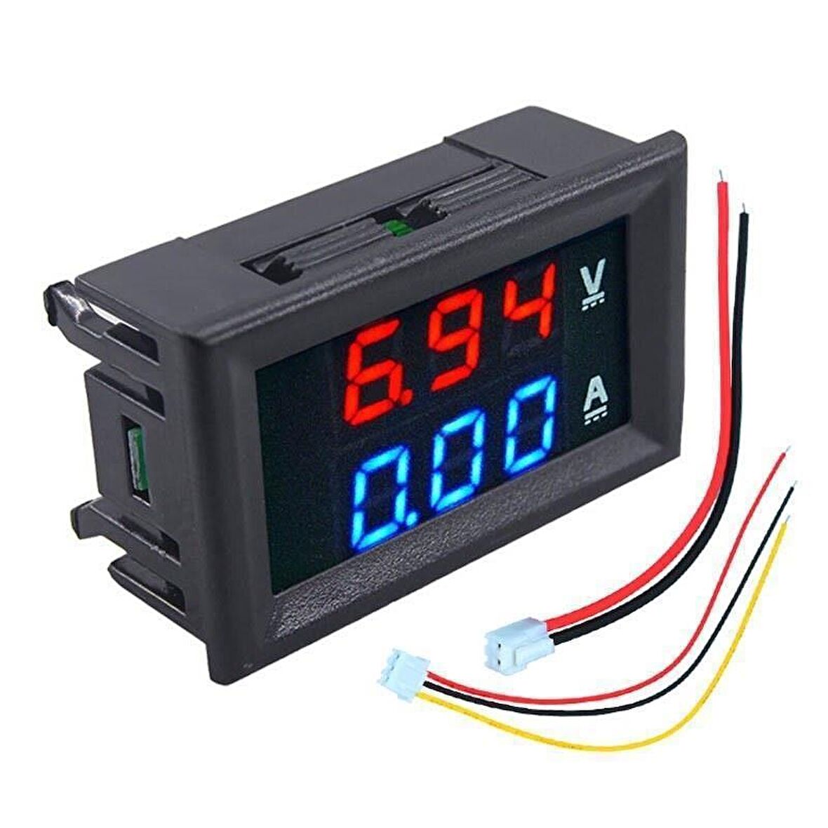 Dijital Dual Voltmetre Ampermetre Volt Akım Ölçer DC 0-100V 10A