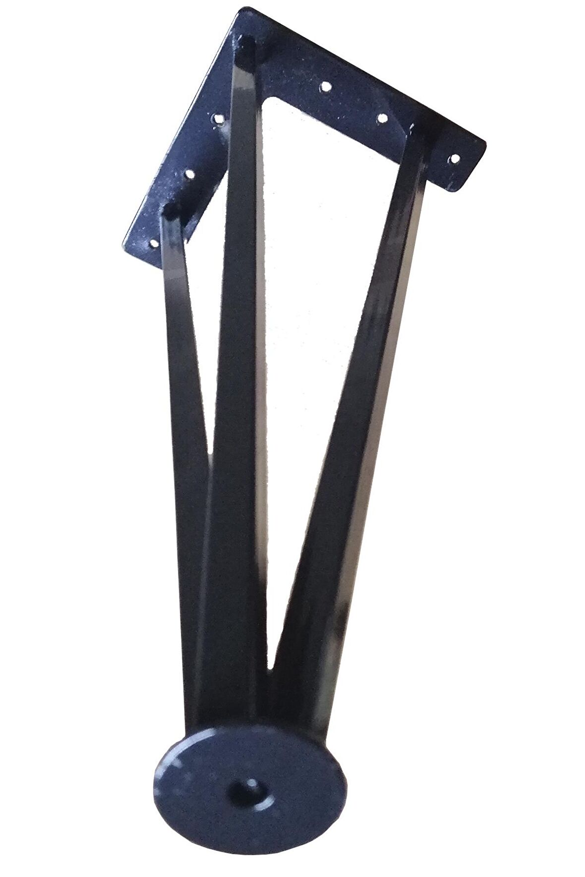 Evnalia Metal Boru Ayak Kütük Masa Dresuar Kaşıklık Kitaplık Orta Sehpa Zigon Ayağı 45 cm (1 Adet)