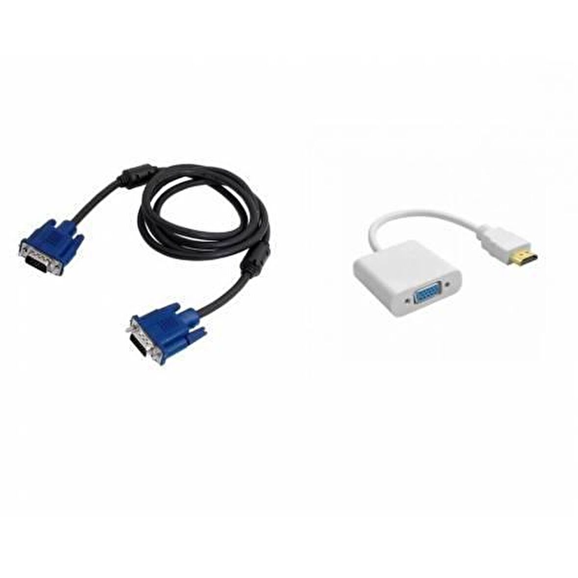 Hdmi to Vga Kablo Çevirici Dönüştürücü + 1,5 Metre Vga Kablosu