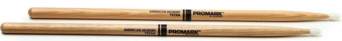 ProMark TX7AN 7A Nylon Tip Hickory Drumsticks Baget