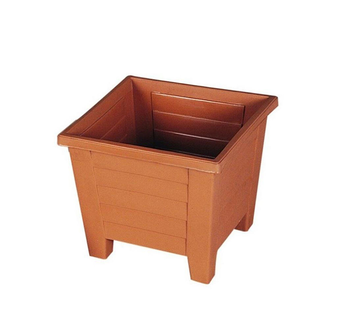 Omnipazar  SY-5847 Dekoratif Plastik Kare Ayaklı Saksı 15 Litre No 4 