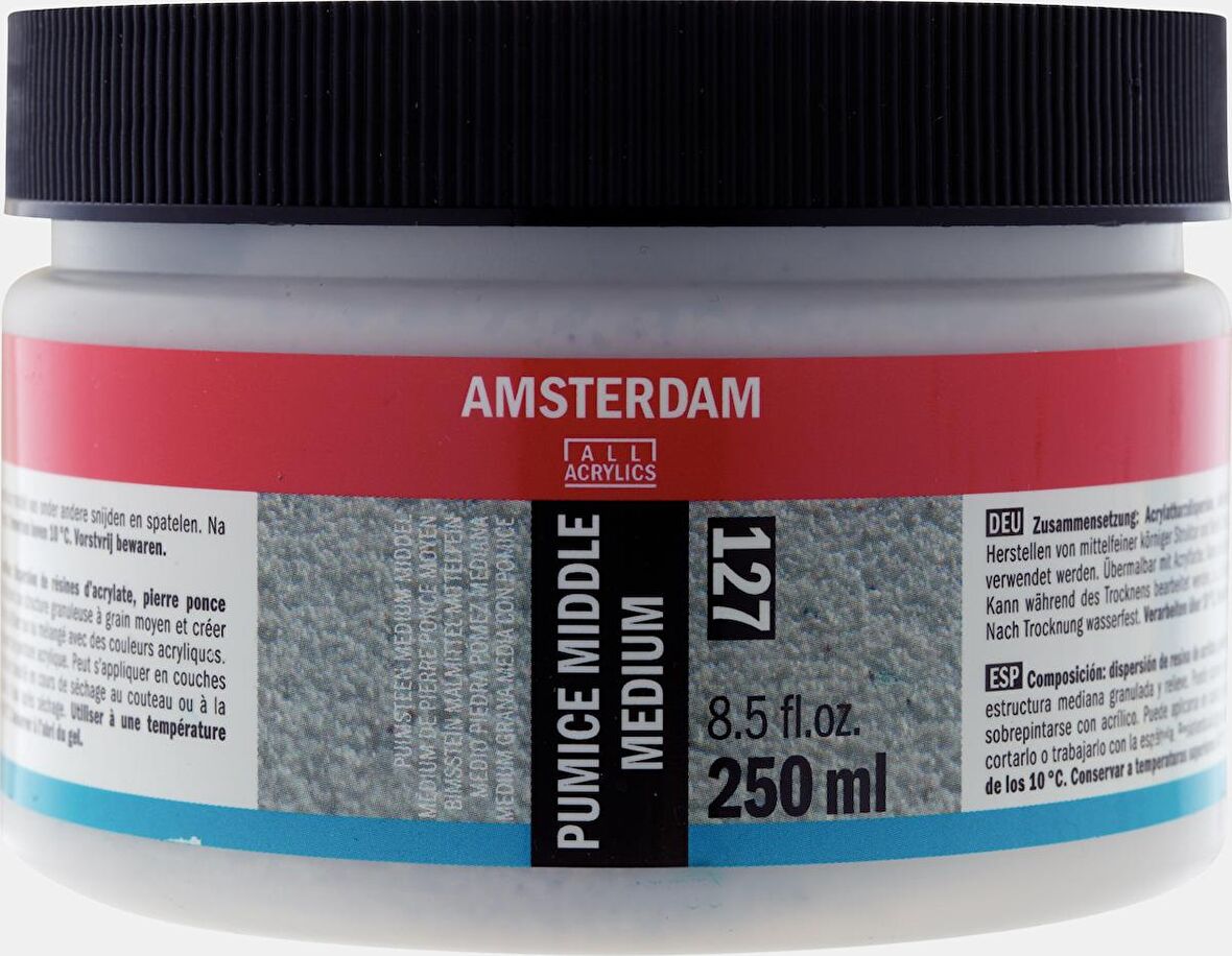Amsterdam Pumice Middle Medium Süngertaşı Grenli 127 250ml