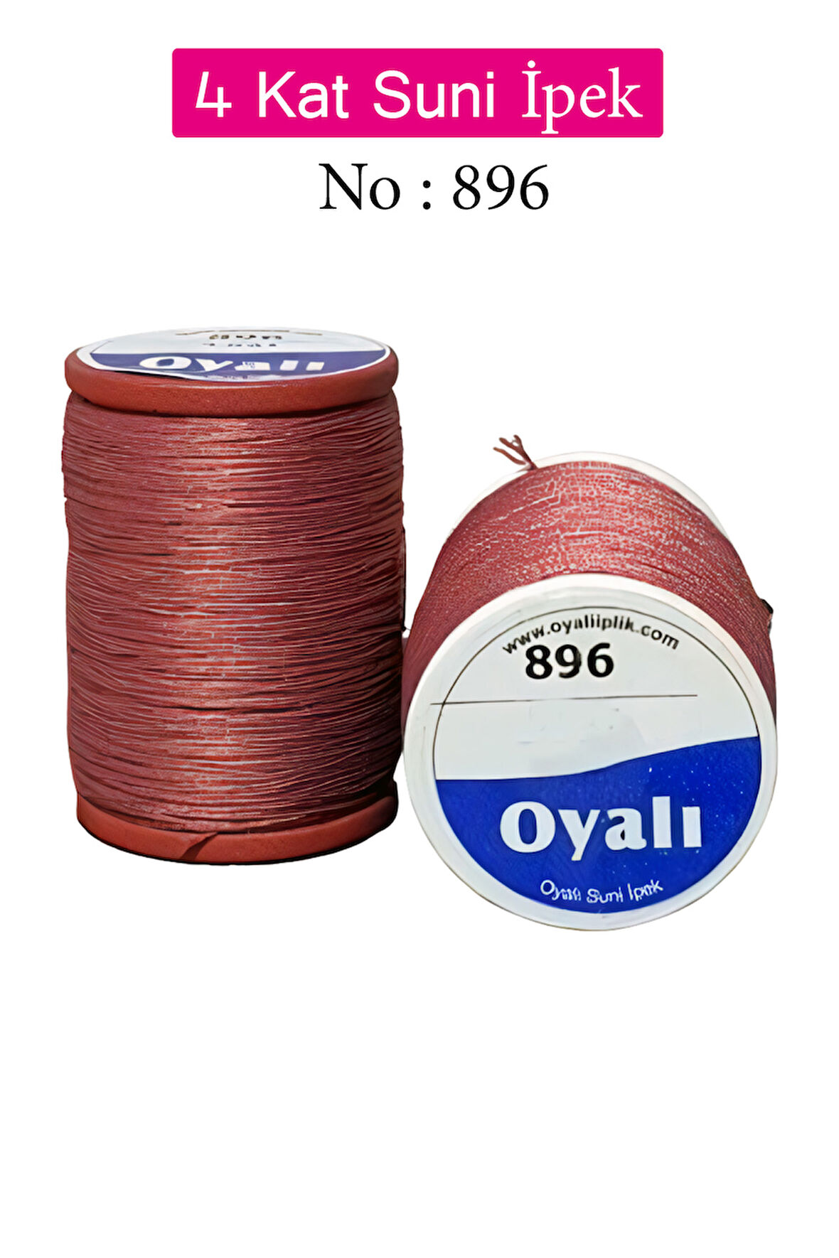 Oyalı 4 Kat Suni İpek İplik İğne Oyası Boncuk İpi Tığ Oyası No:896