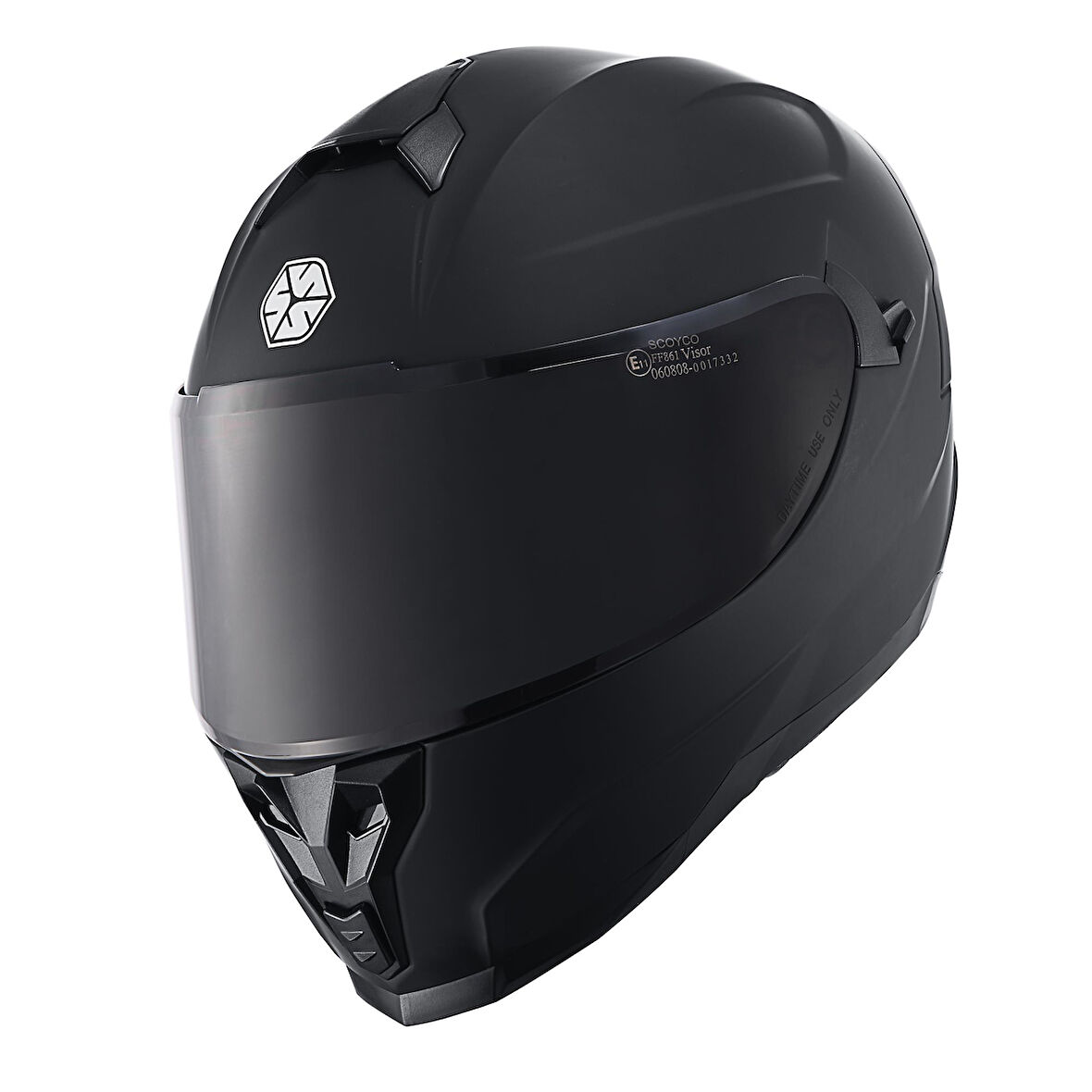 SCOYCO FF-869 MAT SİYAH FULL FACE KASK